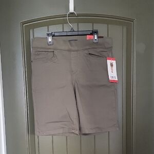 Olive Green Casual Shorts
